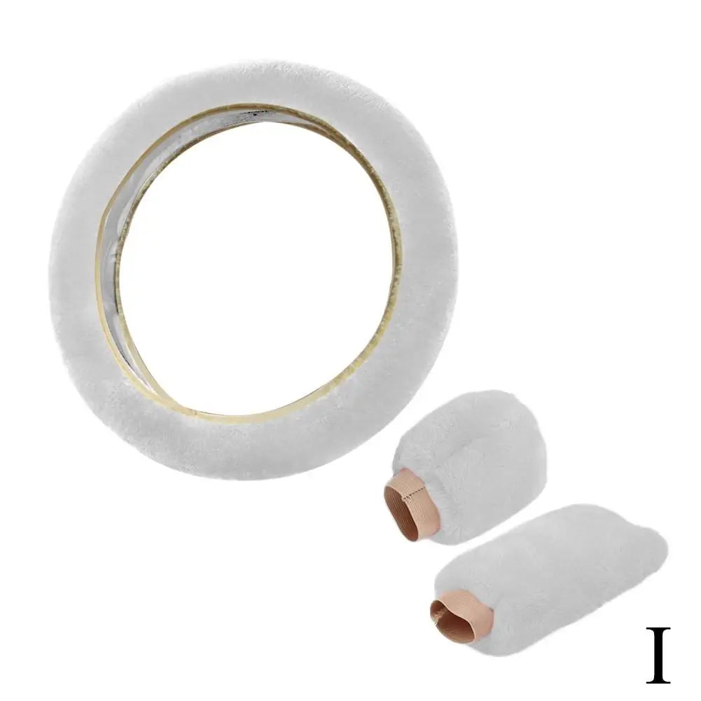 Plush Winter Car Steering Wheel Cover Set – Non-Slip Soft Steering Wheel Cover PLUSH I