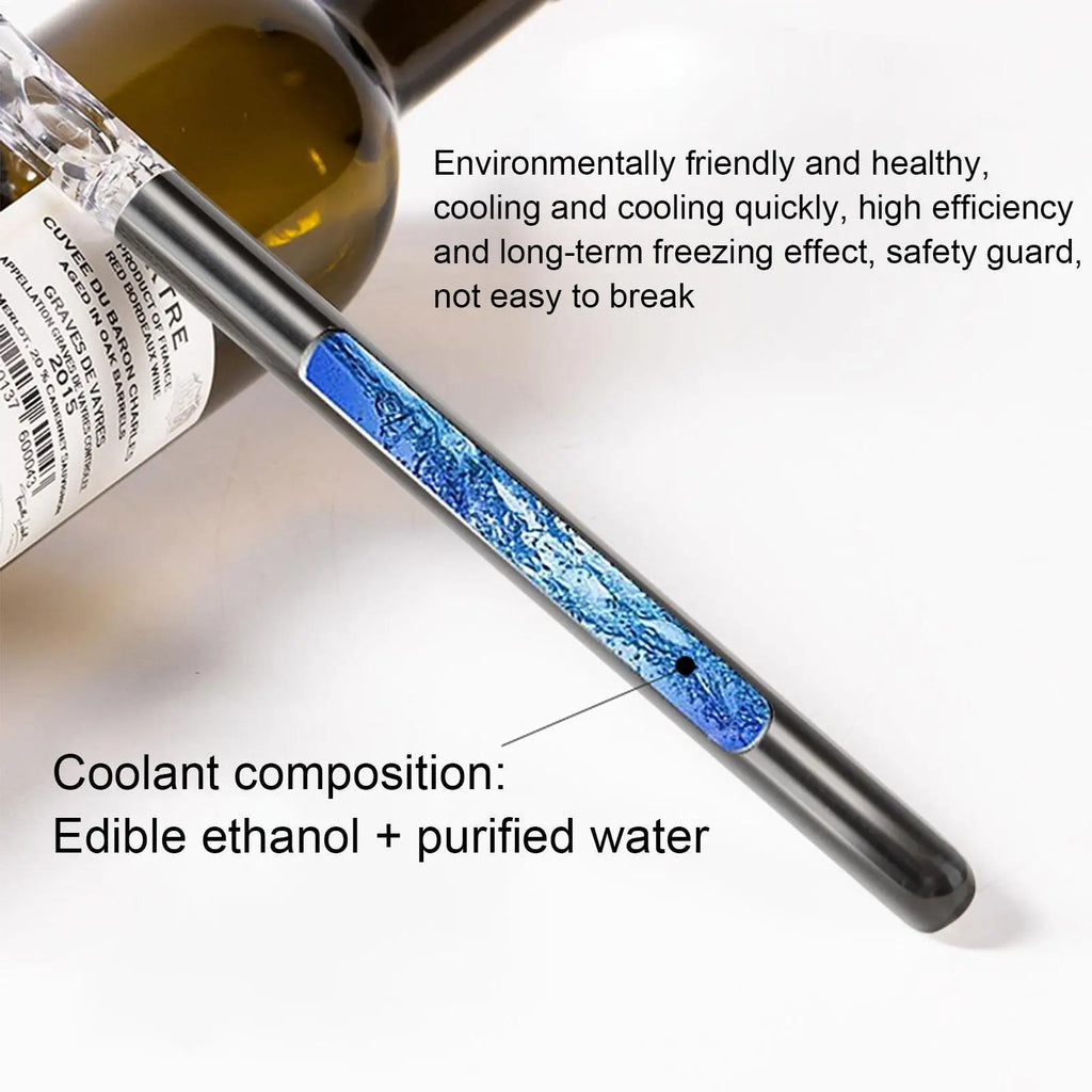 Stainless Steel Wine Chiller Stick – Chill, Aerate & Pour Wine Chiller Stick PLUSH