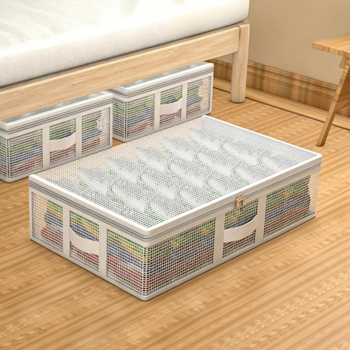 Under Bed Storage Bag 80x47x20cm – Foldable Clothes Organizer Under Bed Storage Bag PLUSH