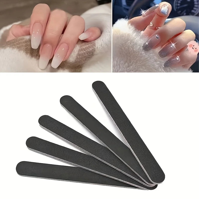 Professional Double-Sided Nail Files 100/180 Grit – 10 or 50pc Nail Files PLUSH