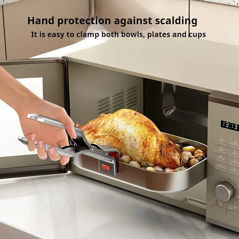Stainless Steel Kitchen Plate Clamp – Heat-Resistant & Non-Slip Kitchen Plate Clamp PLUSH