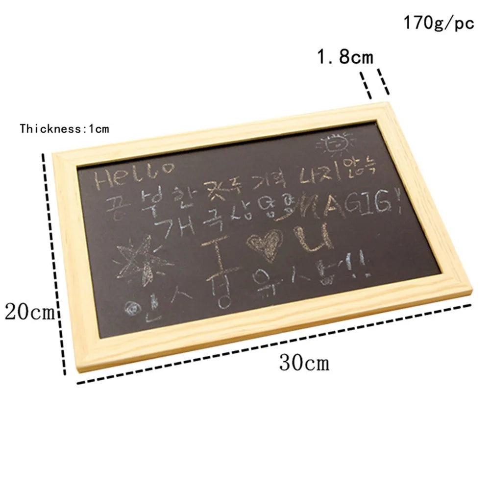 Reusable Chalkboard Wall Sign 30x20cm – Erasable Message Board Chalkboard Wall Sign PLUSH