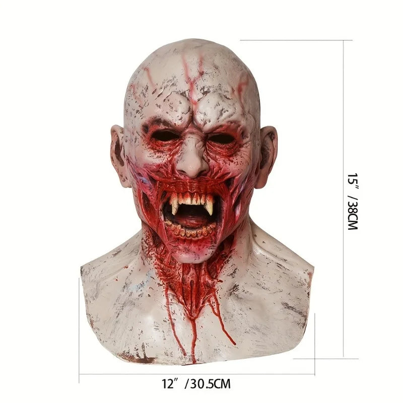 Vampire Zombie Latex Full Face Mask | Halloween Costume Halloween Costume Mask PLUSH