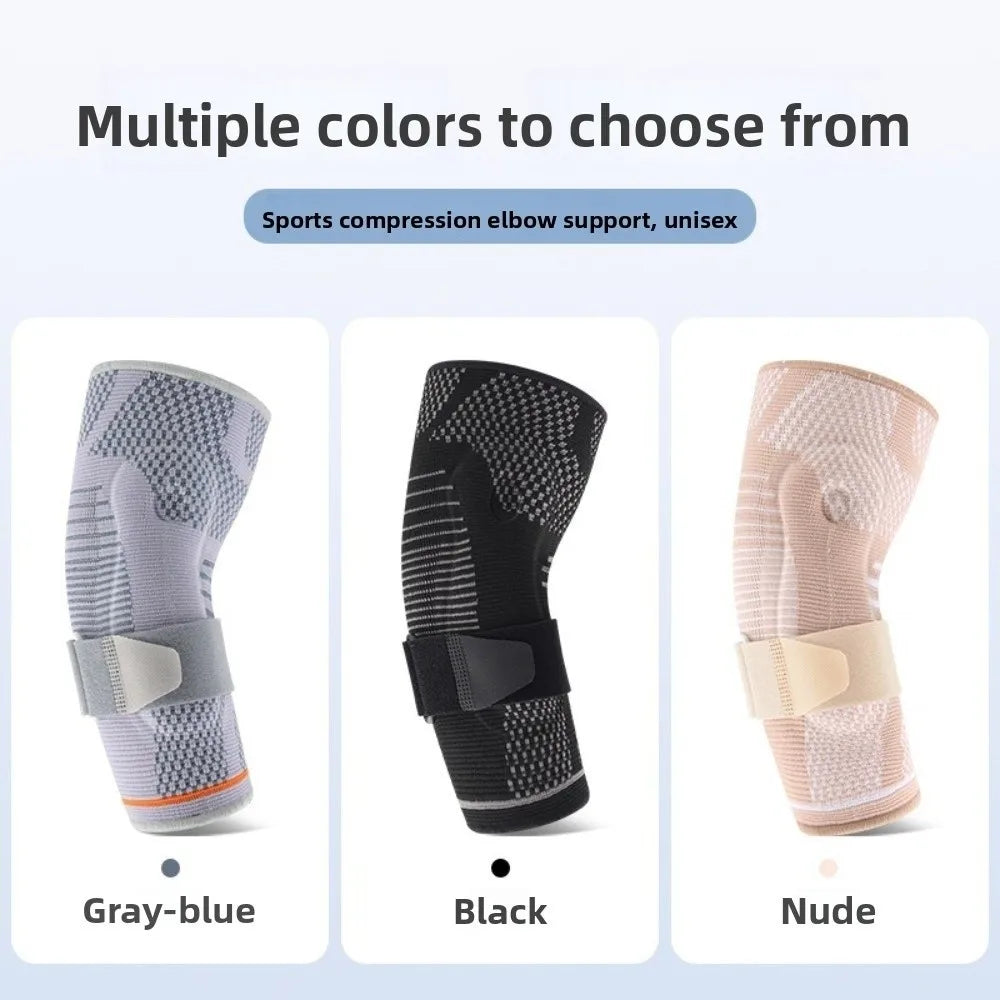 Adjustable Compression Elbow Brace with Strap – Sports Support Elbow Support Brace PLUSH
