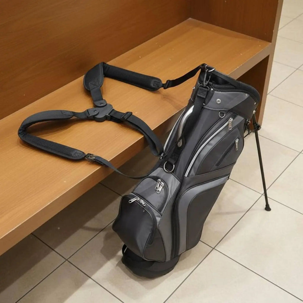 Mesh Padded Double Golf Bag Shoulder Strap – Universal Fit Golf Bag Strap PLUSH