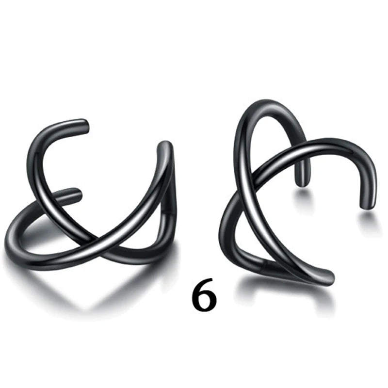 Gold Dreadlock Hair Rings, Beads & Ear Clips – 1-12pcs Hair Jewelry Cuffs PLUSH No.16 Black-6 1pc