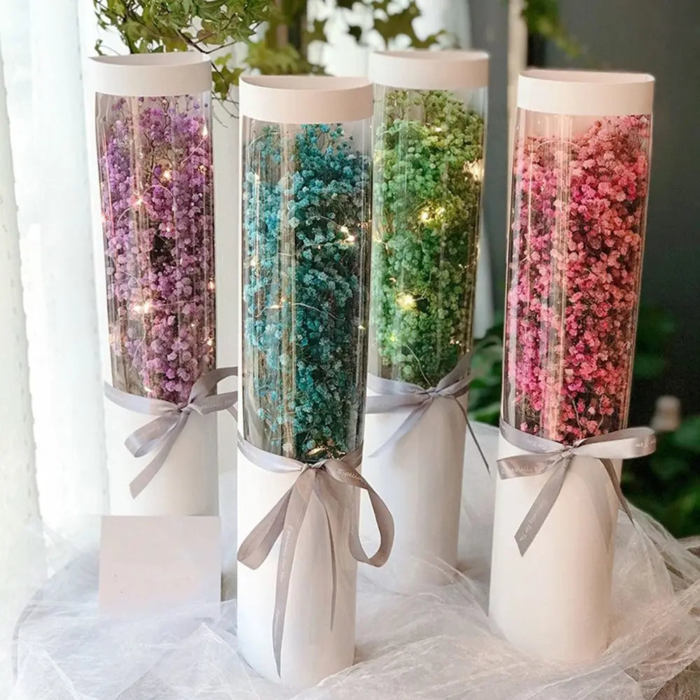 5pcs Hug Bucket Bouquet Bags – Transparent Flower Wrapping Flower Wrapping Bags PLUSH