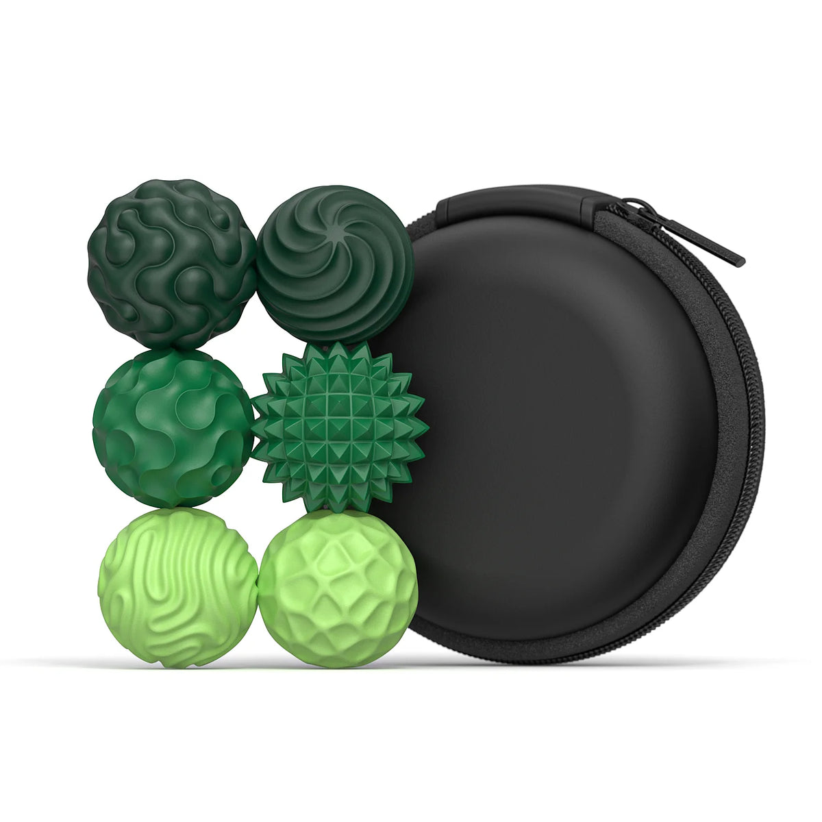 Silicone Magnetic Fidget Balls | Sensory Toy – 6 or 12 Pcs Magnetic Fidget Toy PLUSH Green-6pcs