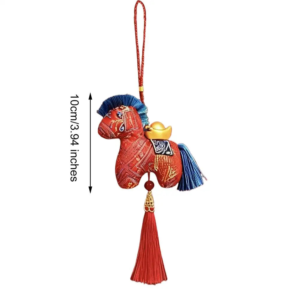 Year of the Horse Plush Pendant | Chinese New Year 2026 Charm Plush Keychain Charm PLUSH Red 1PC