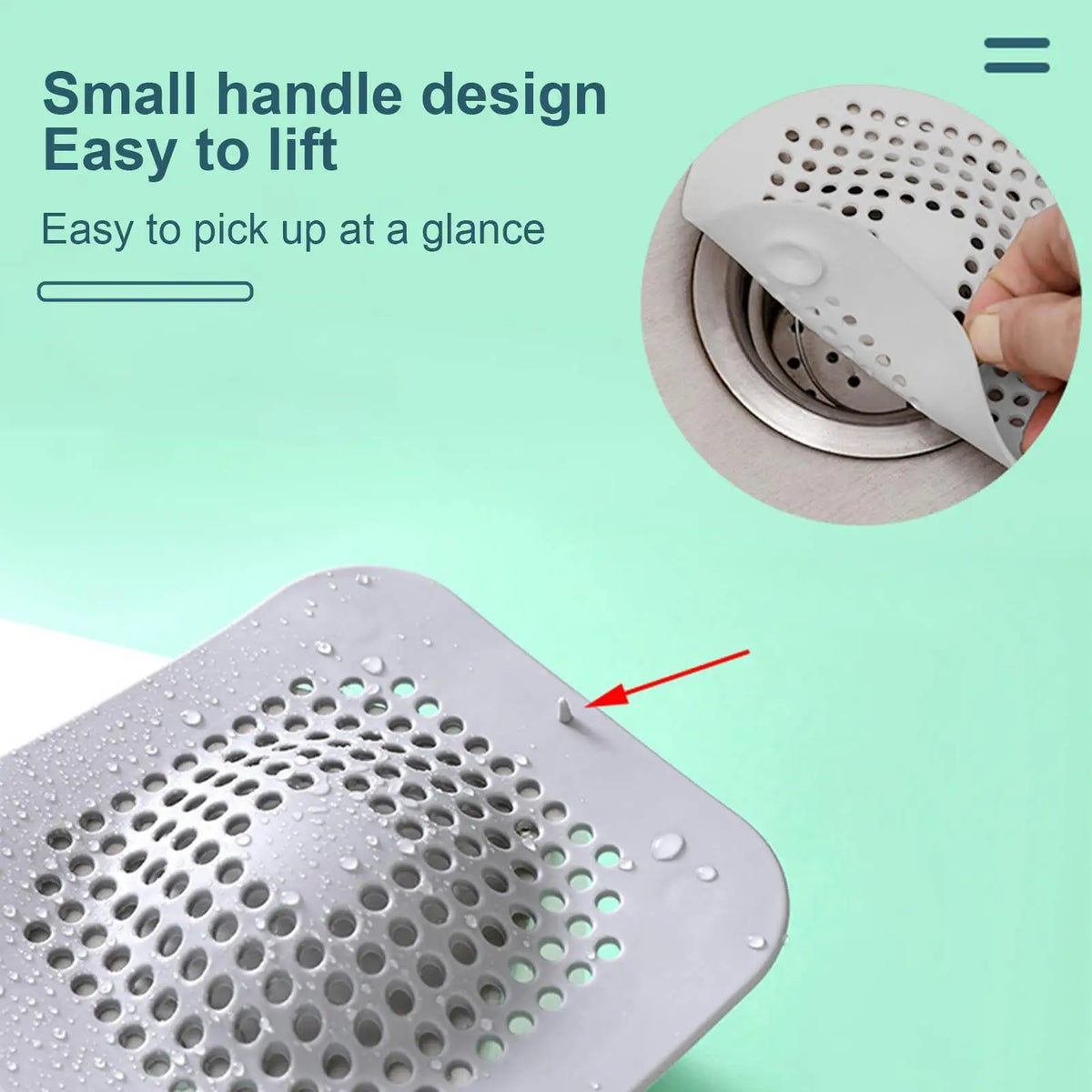 Silicone Floor Drain Hair Catcher & Sink Strainer | 14.7cm Drain Hair Catcher PLUSH