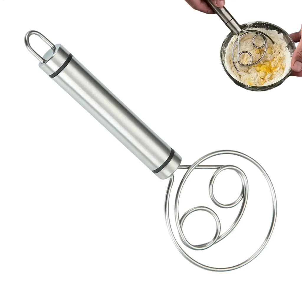 Stainless Steel Dough Whisk for Bread, Pastry & Baking Dough Whisk PLUSH