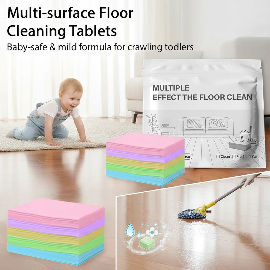 Floor Cleaning Tablets 100pcs – Tile, Wood & Marble Cleaner Floor Cleaning Tablets PLUSH