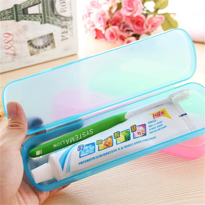 Portable Toothbrush Travel Case – Candy Color Storage Box Toothbrush Travel Case PLUSH