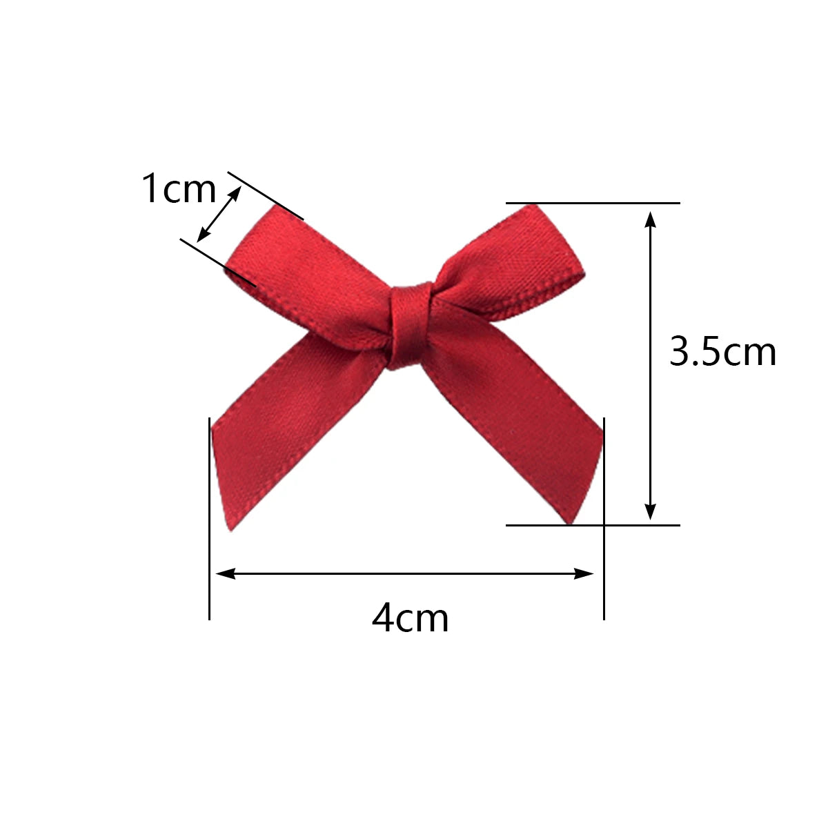 50pcs Colorful Polyester Handmade Bows – DIY Jewelry & Hair Craft Craft Bow Embellishments PLUSH