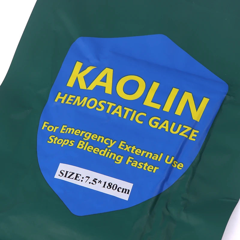 Kaolin Z-Fold Hemostatic Gauze – Tactical First Aid Dressing Hemostatic Gauze Dressing PLUSH