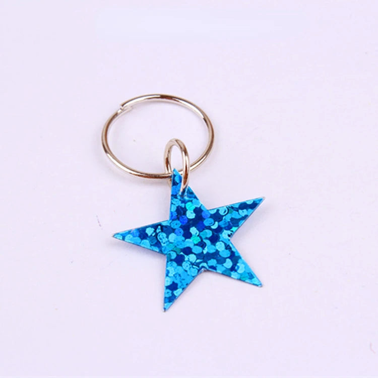 20pcs Butterfly Star Hair Braid Beads – Dreadlock Cuff Rings Hair Braid Beads PLUSH No.13 20pcs
