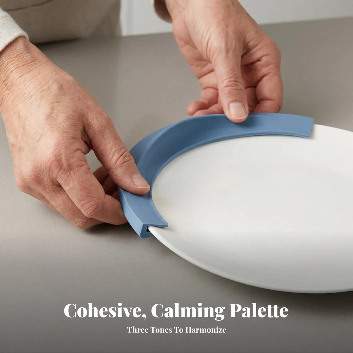 Silicone Plate Rim Guard – Anti-Spill Dining Eating Aid Dining Eating Aid PLUSH