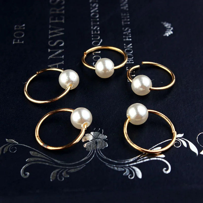 Alloy Shell Dreadlock Beads Hair Cuffs Rings & Clips – 5-10pcs