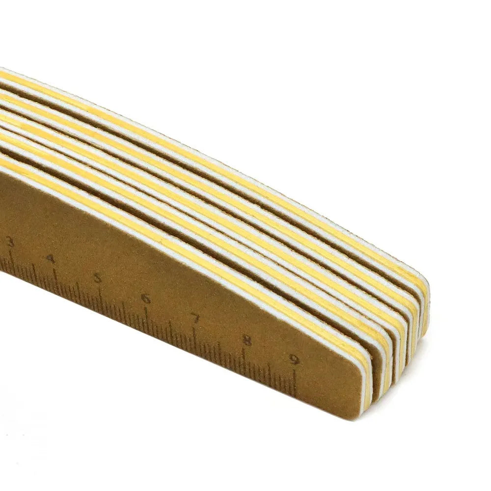 25-Pack Double-Sided Nail Files – Professional Emery Boards Nail File Set PLUSH