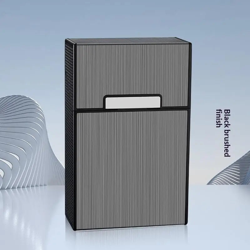 Metal Cigarette Case 20-Capacity Stainless Steel Holder Cigarette Case PLUSH C