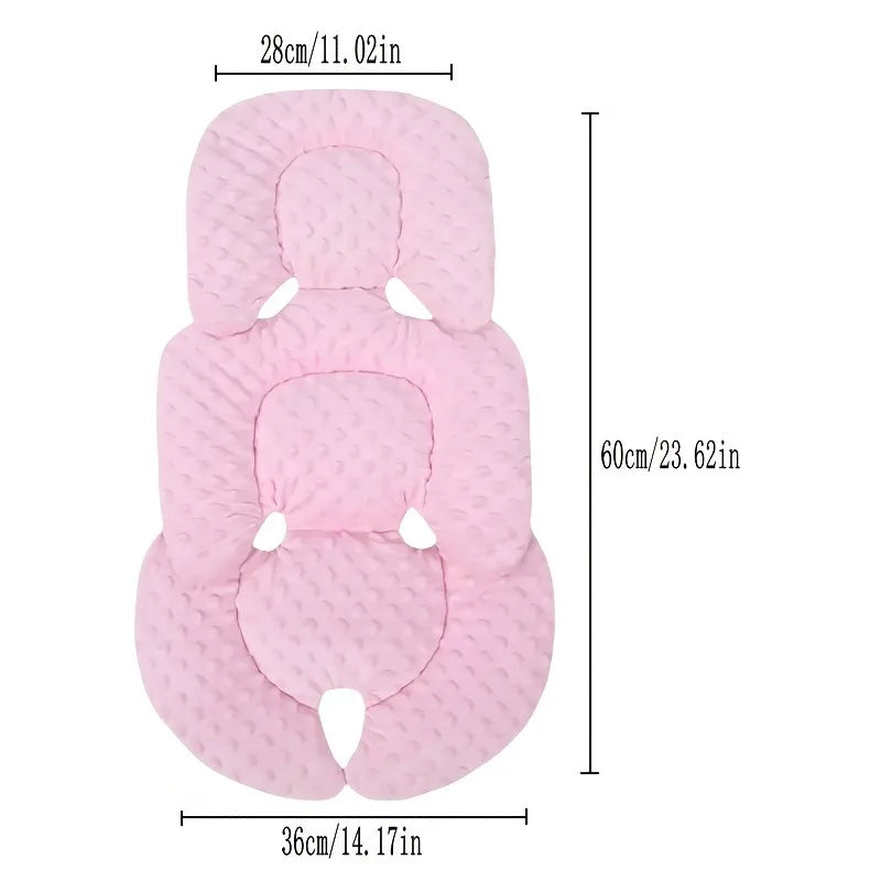 2-in-1 Reversible Baby Stroller Seat Cushion | Warm & Breathable Baby Stroller Seat Pad PLUSH