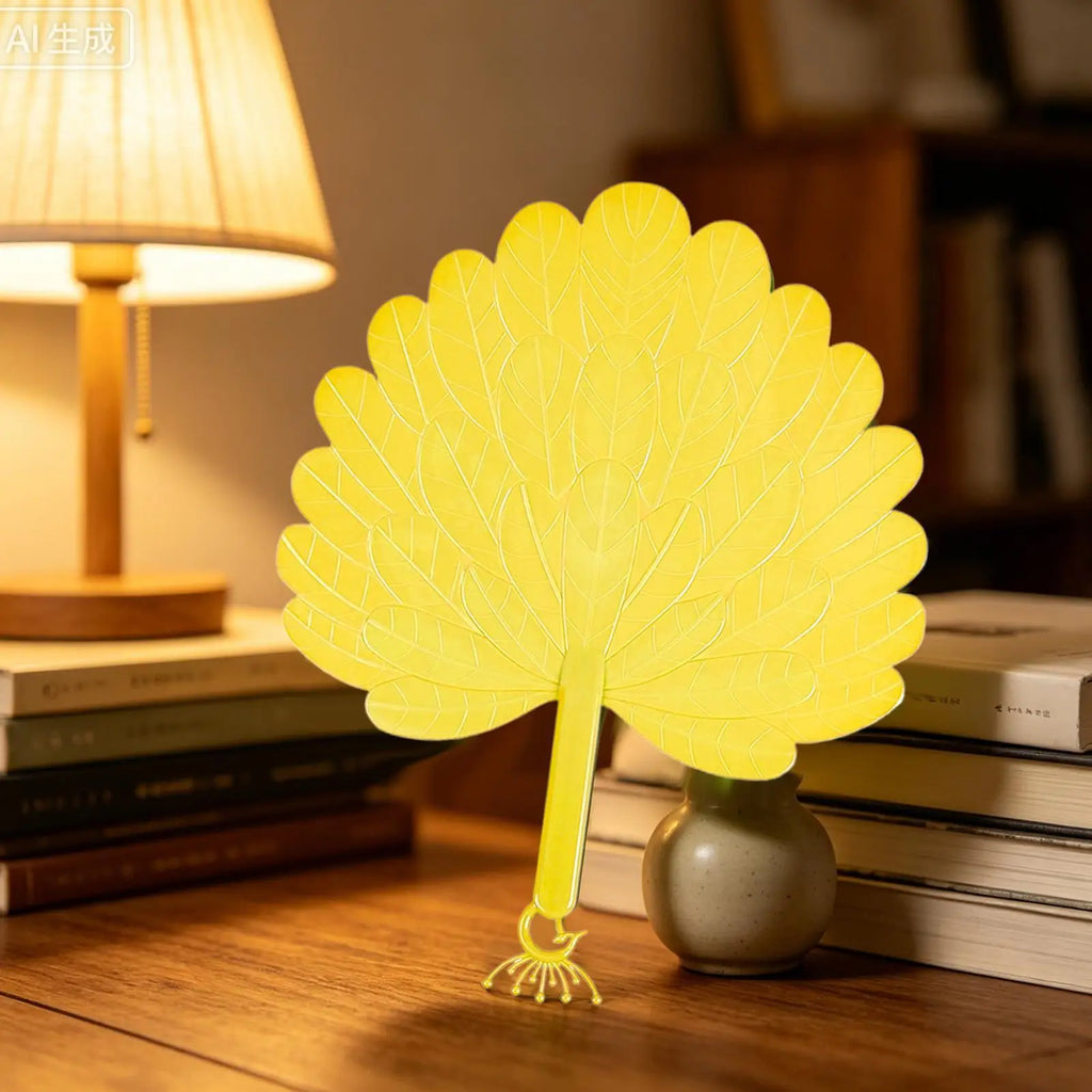 Artificial Palm Leaf Handheld Fan – Portable Summer Hand Fan Handheld Hand Fan PLUSH