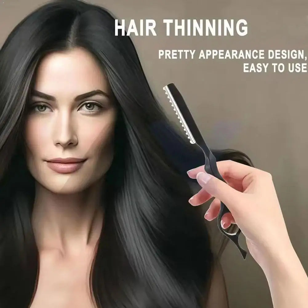 Professional Hair Thinning Razor Comb – Salon Barber Tool Hair Thinning Razor PLUSH
