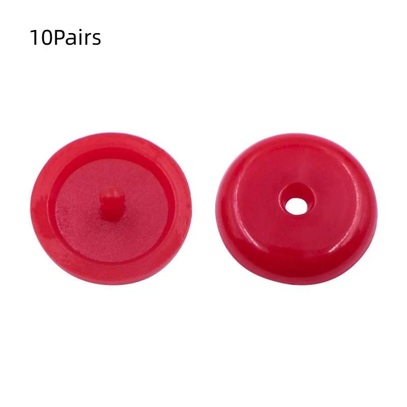 10 Pairs Universal Car Seat Belt Clips – Safety Stopper Buckle Seat Belt Clip PLUSH Bright Red