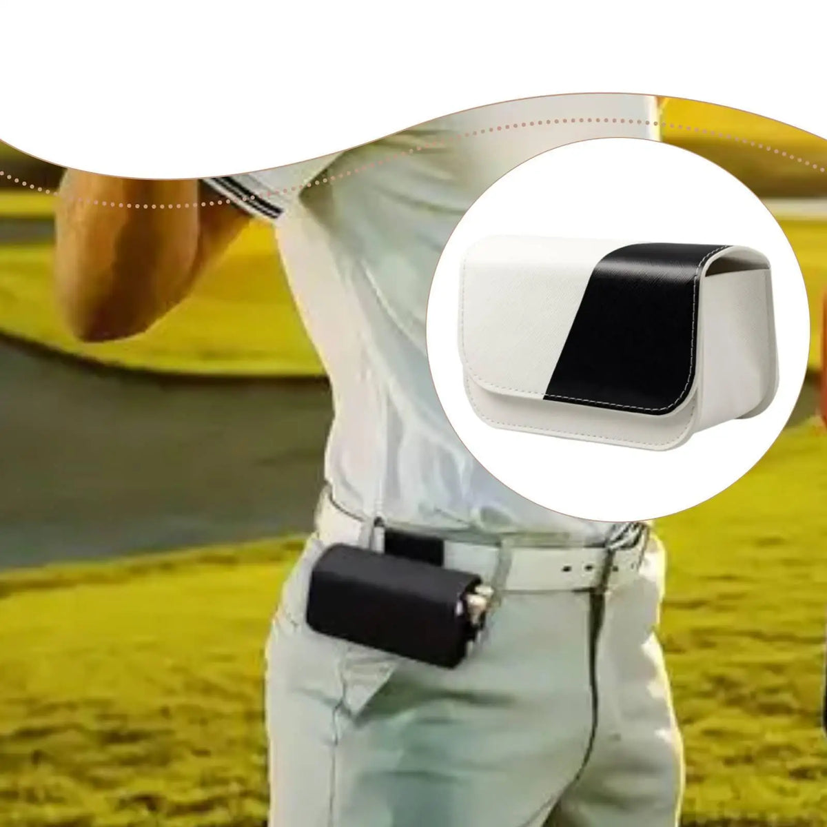 PU Leather Golf Ball Pouch – Magnetic Belt Bag | Sunnimix Golf Ball Pouch PLUSH