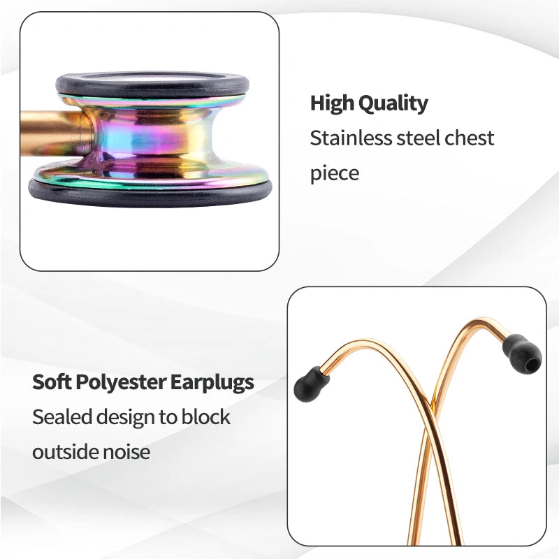 XceeFit Single Head Cardiology Stethoscope – Doctors & Nurses Medical Stethoscope PLUSH