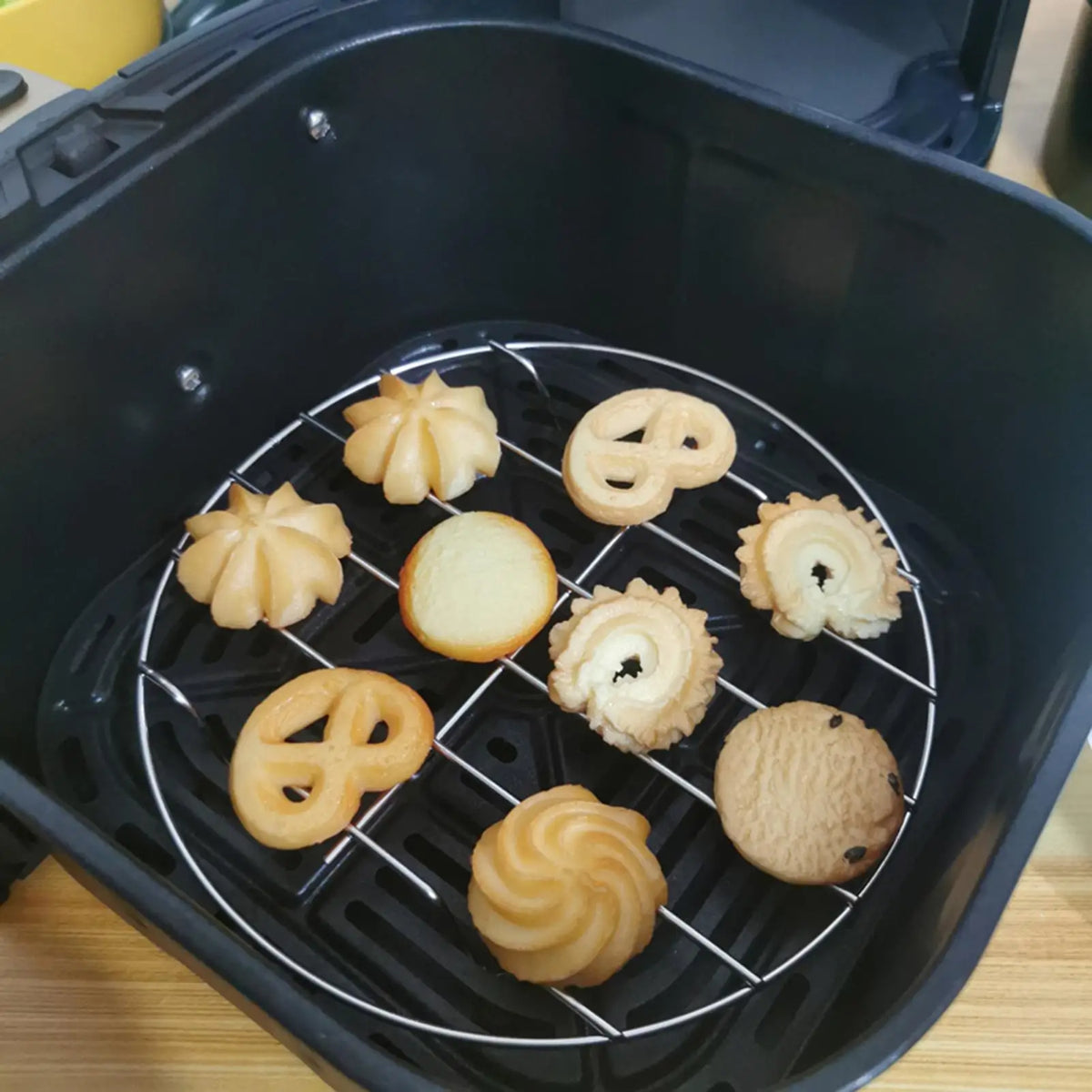 Stainless Steel Air Fryer Rack – Baking & Steamer Grid Air Fryer Rack PLUSH