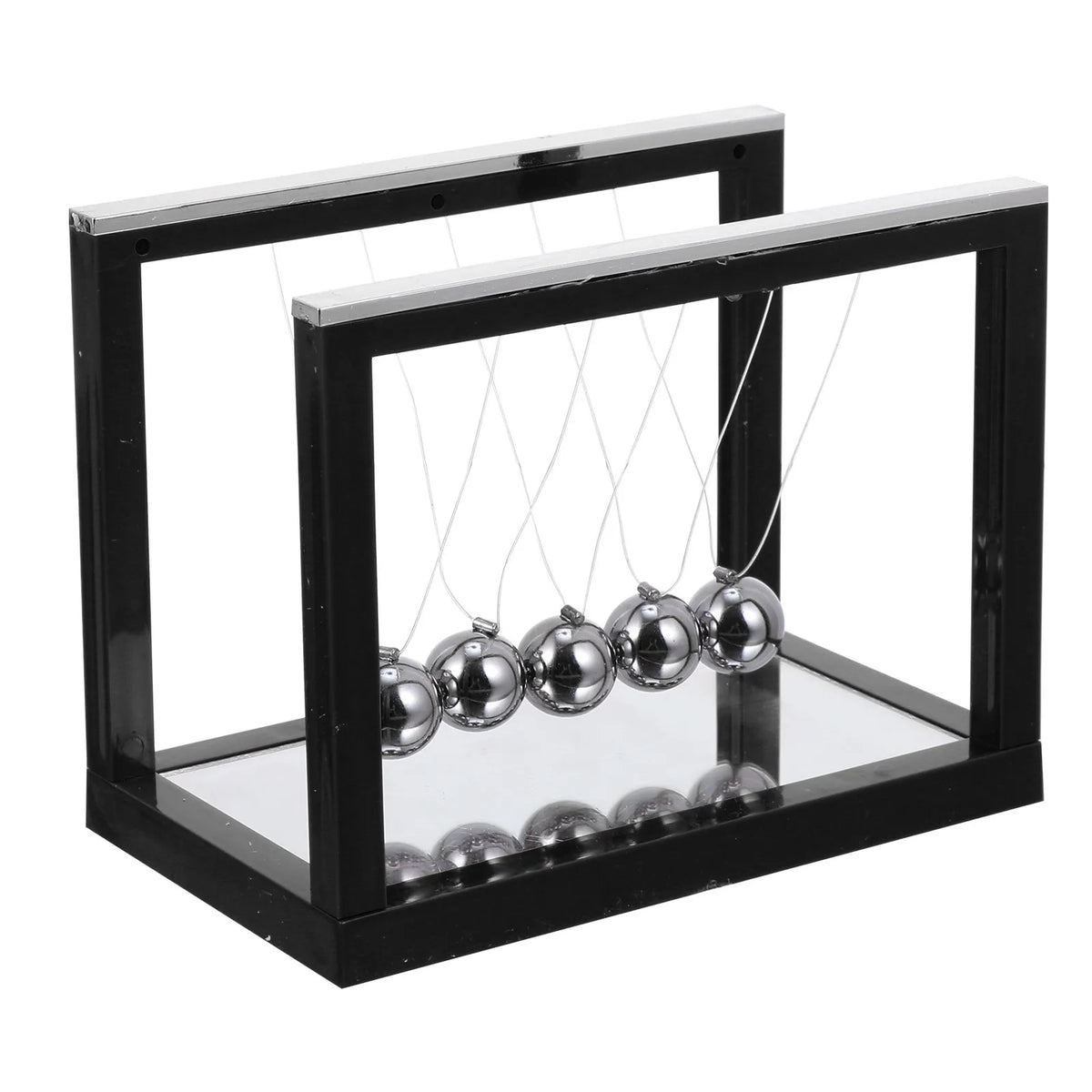 Newton's Cradle Mirror Pendulum Balls – Physics Desk Decor Physics Desk Toy PLUSH