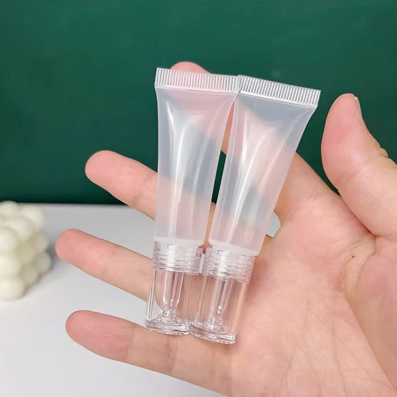 2PCS Refillable Cosmetic Soft Tubes 10/15ml Dropper Bottles Cosmetic Travel Tubes PLUSH