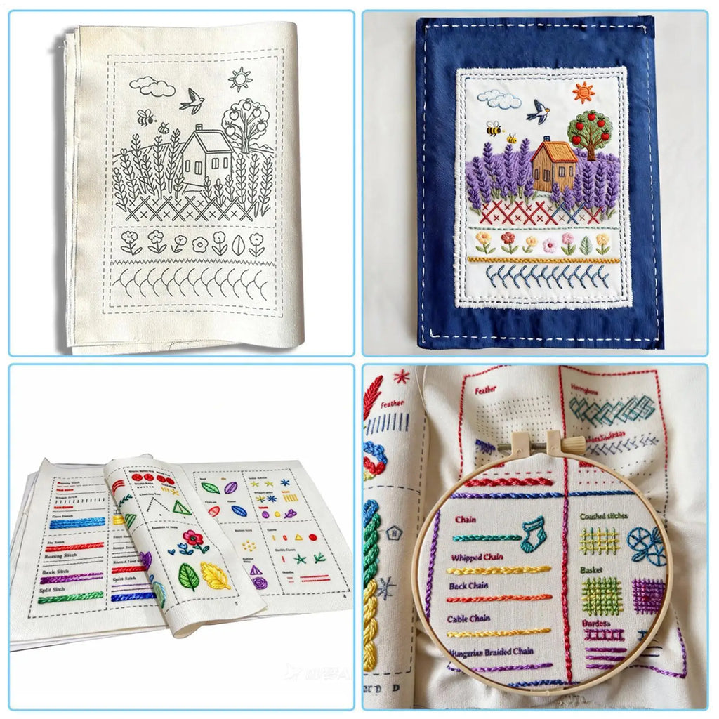 Embroidery Stitches Book for Beginners – 90+ DIY Tutorials Embroidery Tutorial Book PLUSH