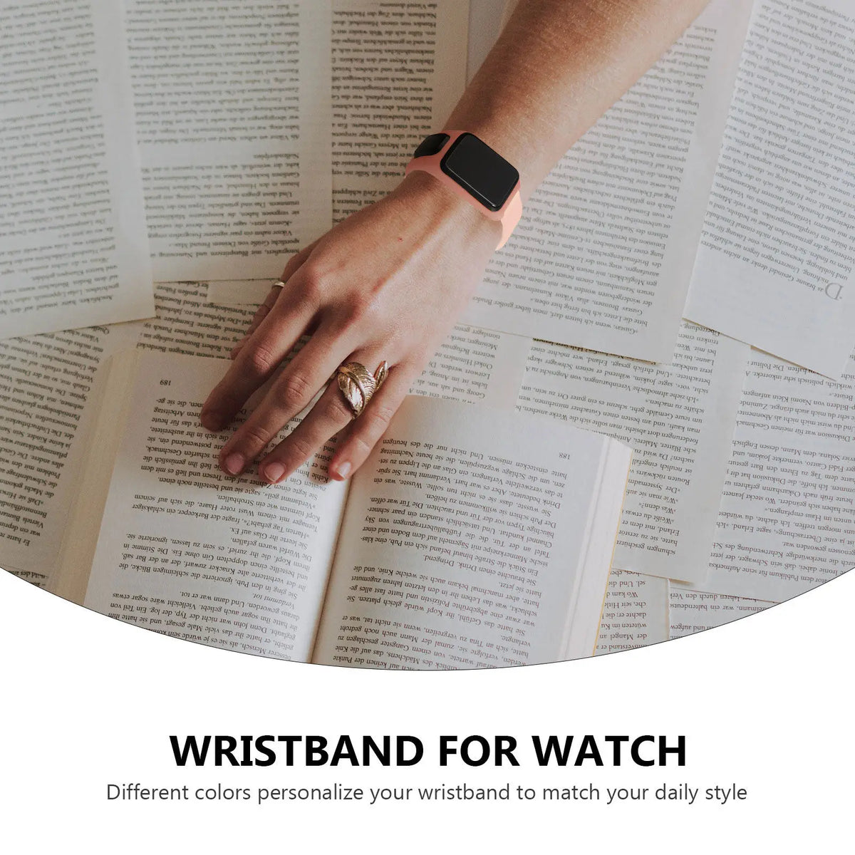 Silicone GPS Sports Watch Band – Adjustable Replacement Strap Watch Band PLUSH