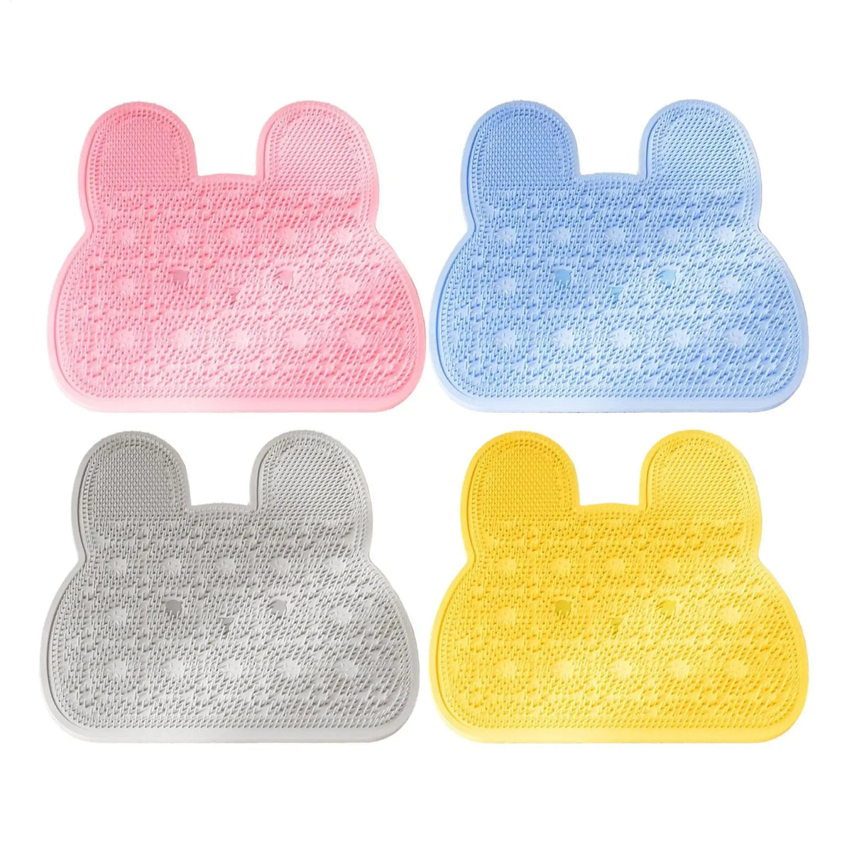 Silicone Shower Foot Scrubber Mat – Non-Slip Bath Massage Pad Shower Scrubber Mat PLUSH