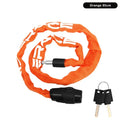 RIDERACE Bicycle Chain Lock Anti-Theft MTB E-Bike Scooter Bicycle Chain Lock PLUSH Orange