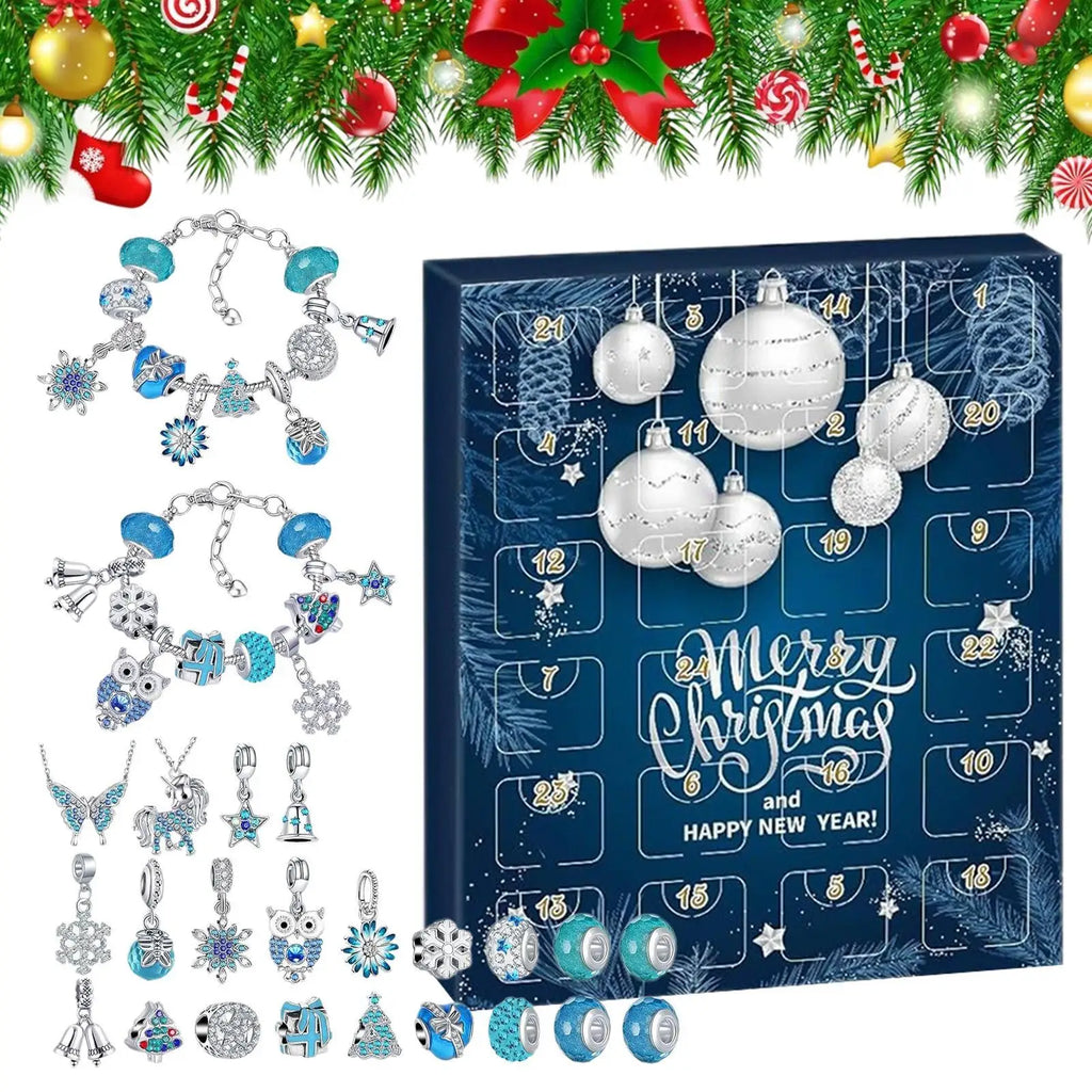 Christmas Advent Calendar 24-Day Bracelet Surprise Gift Set Advent Calendar Gift Set PLUSH