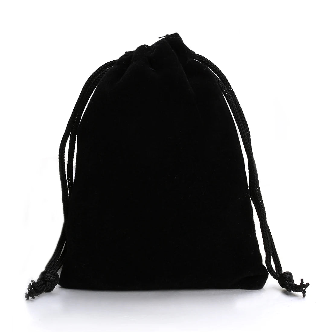 Velvet Drawstring Jewelry Pouches Gift Bags 5-10pcs Jewelry Packaging Pouch PLUSH Black 5x7mm 10pcs