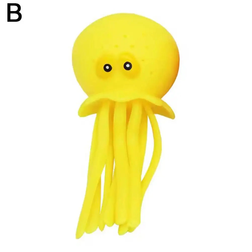 Octopus Water Squirt Bath Toy for Kids – Fun Squeeze Toy Kids Bath Toy PLUSH Yellow