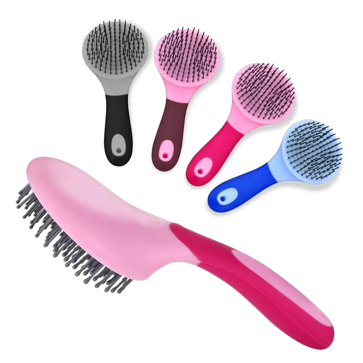 Horse Mane & Tail Brush – Soft Needle Bristles Grooming Brush Horse Grooming Brush PLUSH