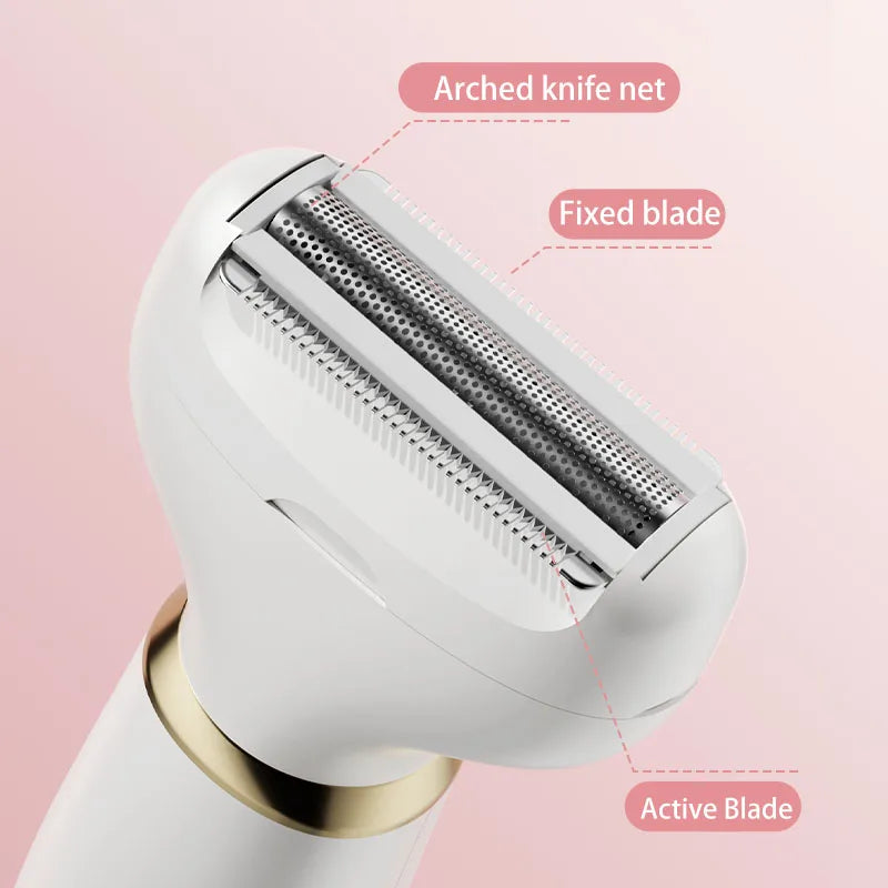 5-in-1 Rechargeable Electric Lady Shaver – Wet & Dry Trimmer Electric Lady Shaver PLUSH
