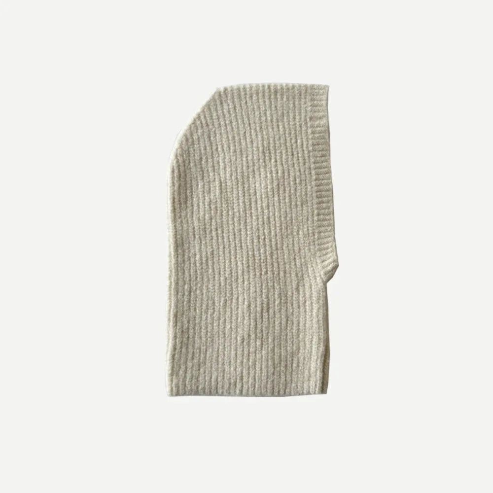 Women's Knit Balaclava Earflap Hat – Warm Alpaca Wool Blend Balaclava Earflap Hat PLUSH Beige