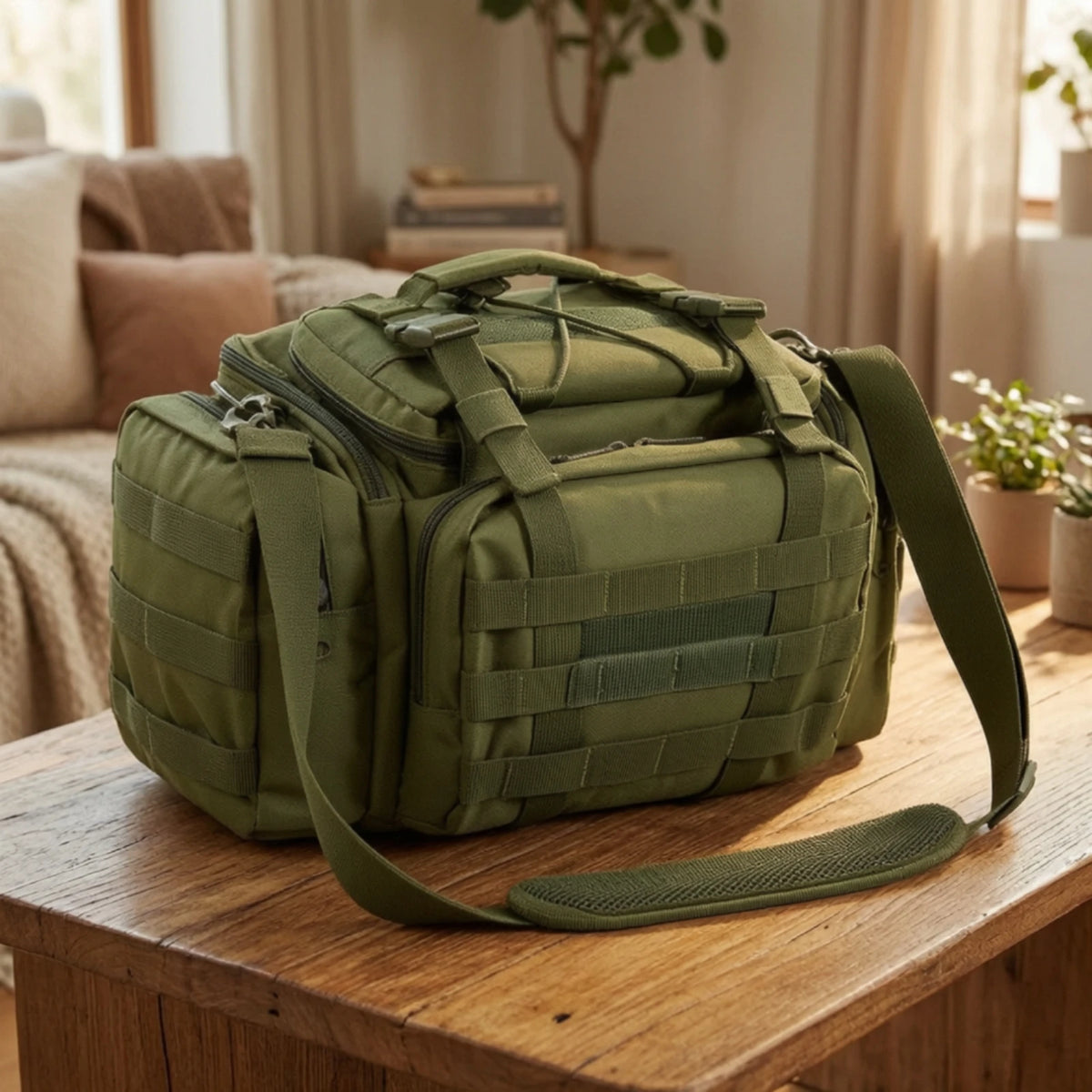 Waterproof Fishing Tackle Bag – Heavy Duty Oxford Nylon Fishing Tackle Bag PLUSH