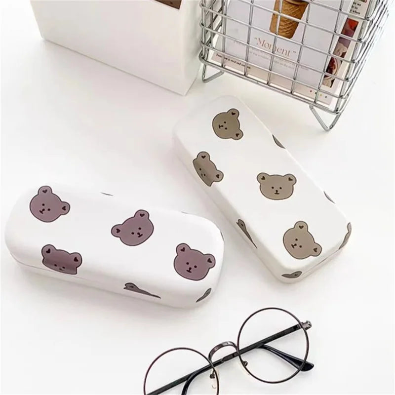 Portable Cute PU Leather Glasses Case – Travel Sunglasses Box Glasses Case PLUSH