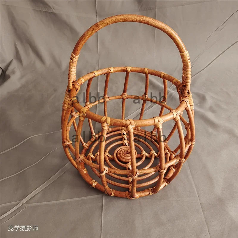 Handmade Vintage Bamboo Chair Newborn Photography Prop Newborn Photo Prop PLUSH 5