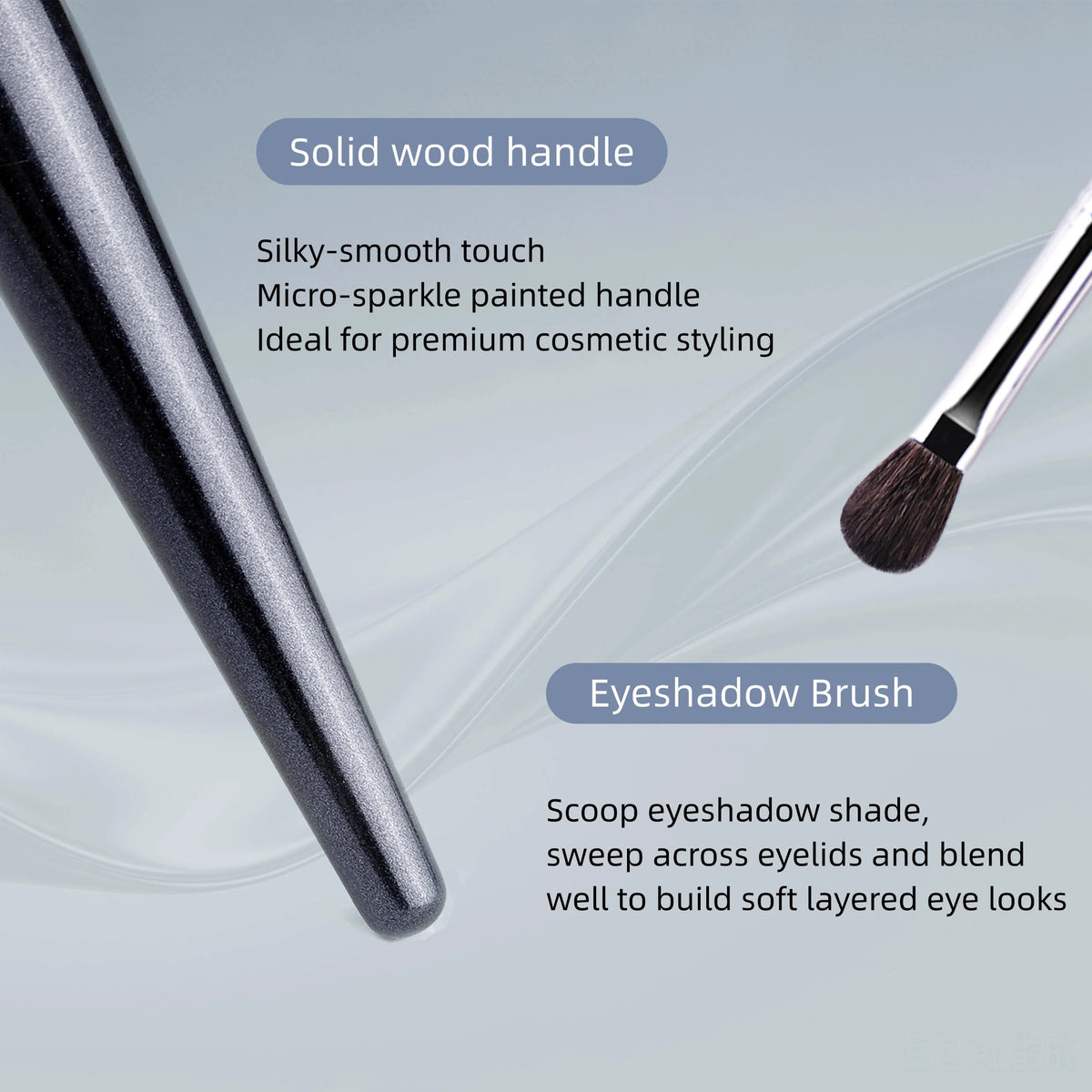 Galaxy Series Goat Hair Eye Shadow Blending Brush – PLUSH Eye Makeup Brush PLUSH