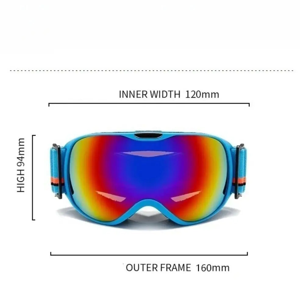Kids Double-Layer Anti-Fog Ski Goggles | Winter Snow Eyewear Kids Ski Goggles PLUSH