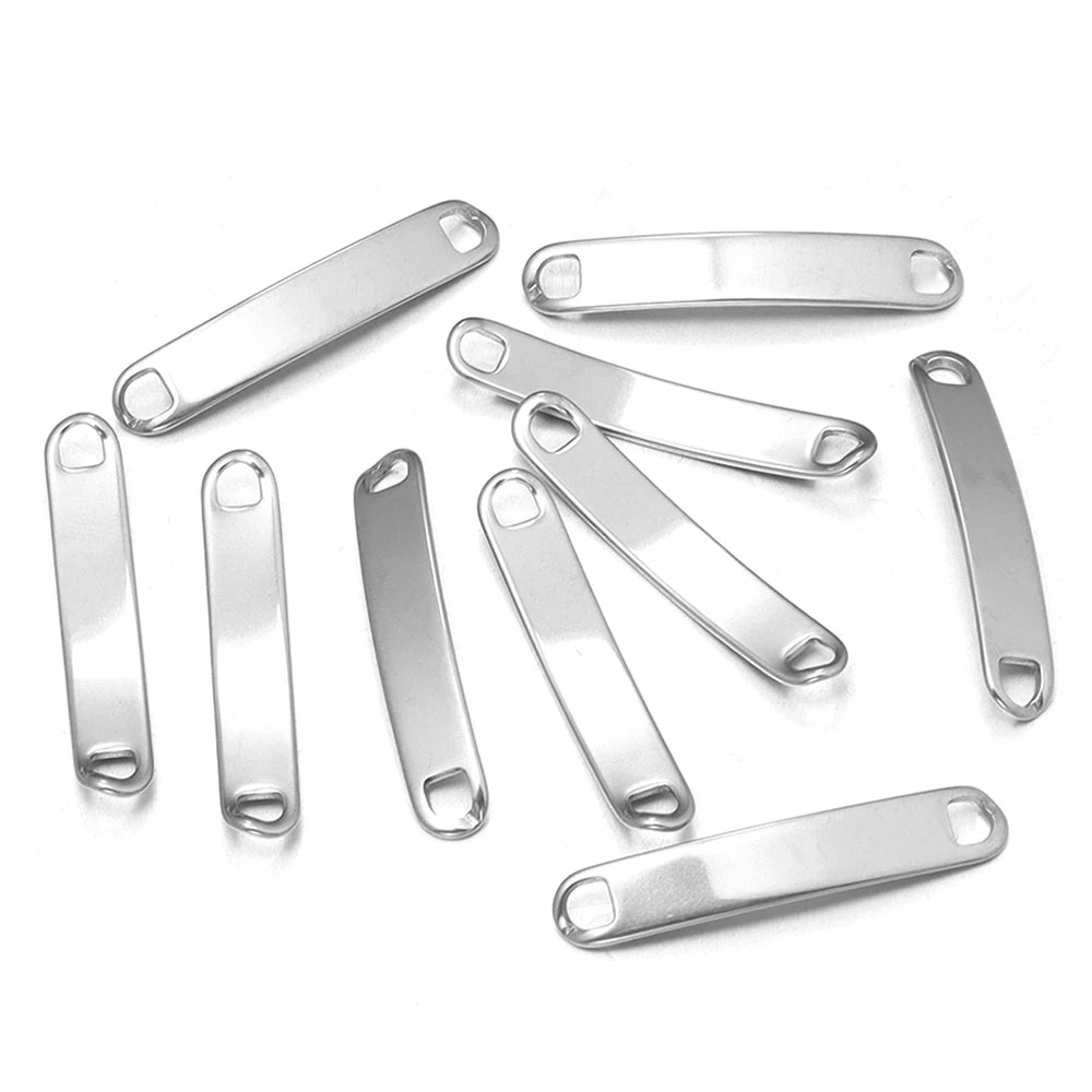 Stainless Steel Curved Bar Connectors – DIY Jewelry Findings Jewelry Connector Findings PLUSH Steel 6X35mm