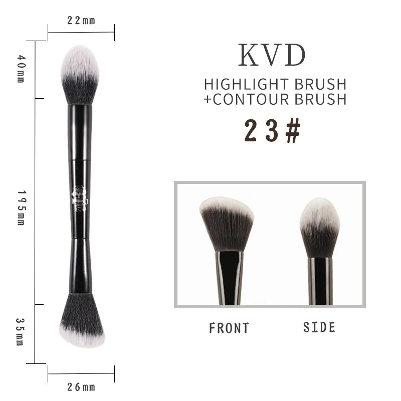 Kat Von D KVD Makeup Brush – Foundation, Blush & Eyeshadow Makeup Brush PLUSH 23 China Mainland